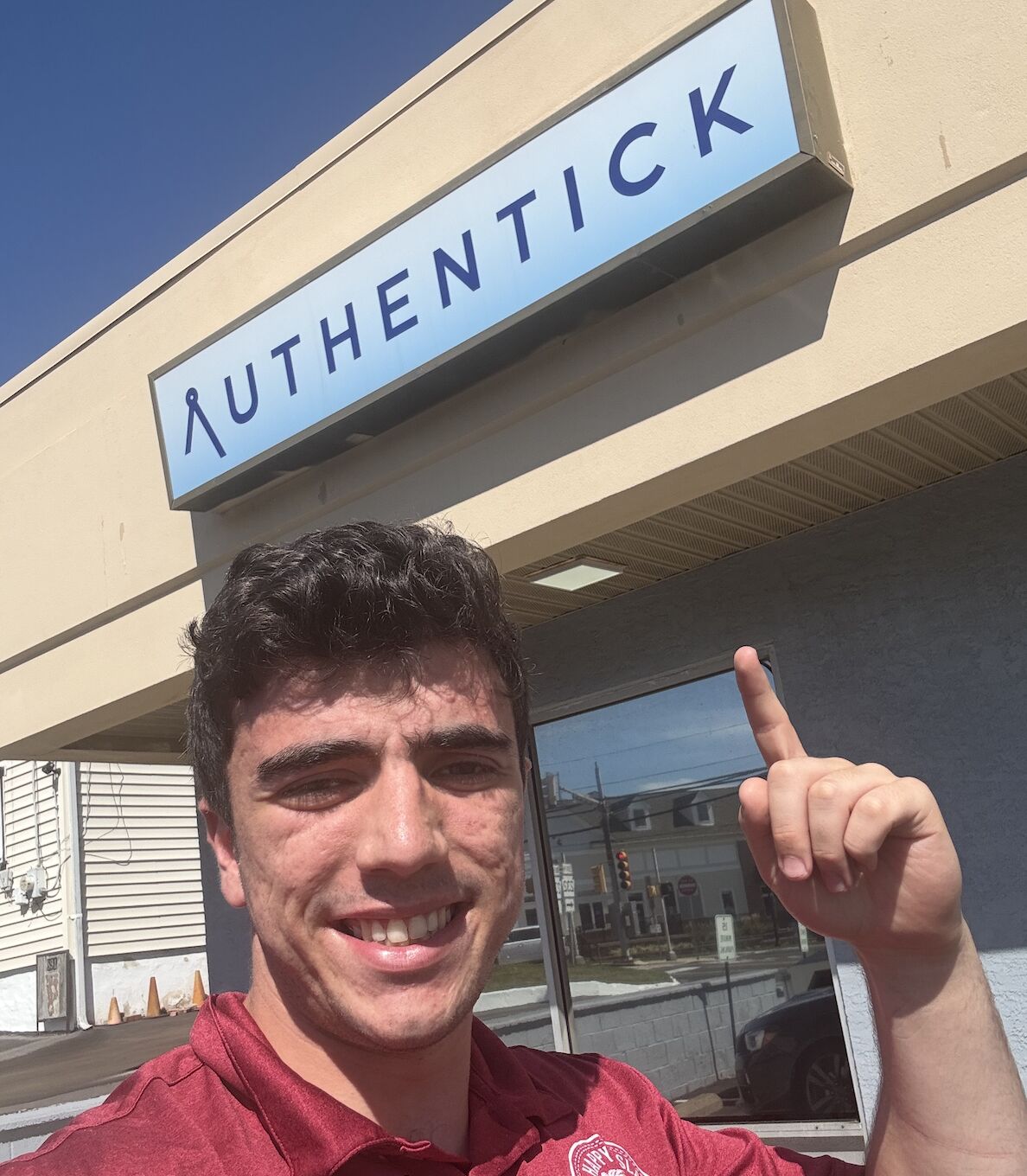 Jacob on the ground at Authentick